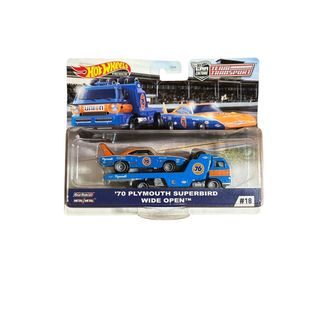 Hot Wheels Team Transport 70 Plymouth Superbird Wide Open Union 76 Premium #18